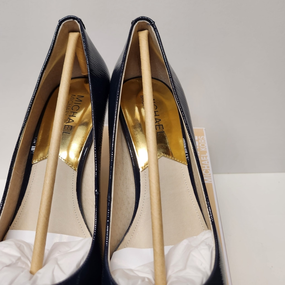 Michael kors flex mid pump Navy color patent Leather - Picture 4 of 11